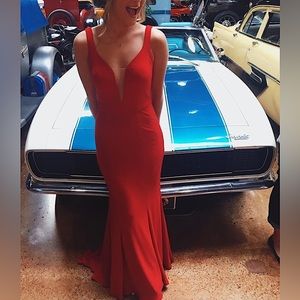 Red Sherri Hill Prom Dress